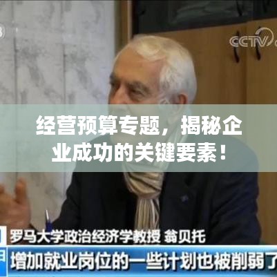 經(jīng)營(yíng)預(yù)算專題，揭秘企業(yè)成功的關(guān)鍵要素！