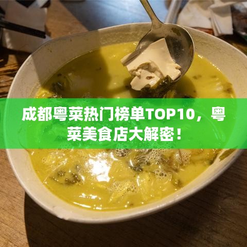 成都粵菜熱門榜單TOP10，粵菜美食店大解密！