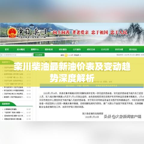 欒川柴油最新油價表及變動趨勢深度解析